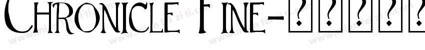 Chronicle Fine字体转换